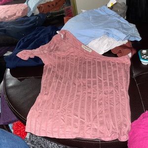 Pink top one sided